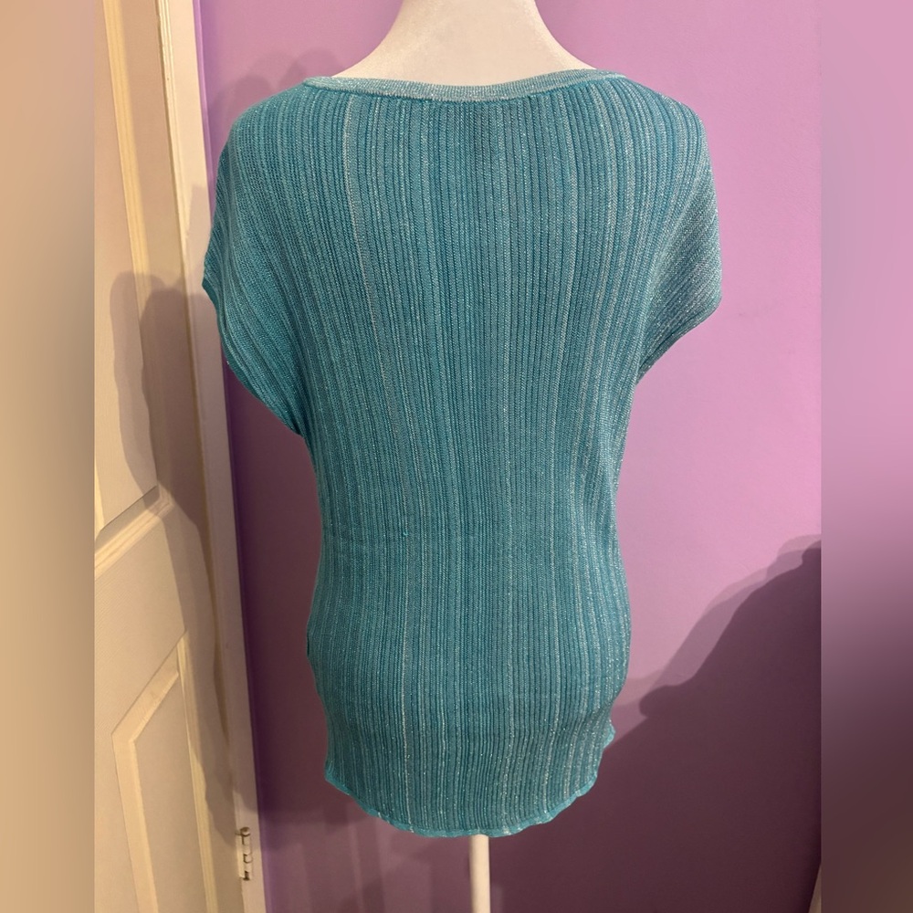 White House Black Market Sparkly Blouse - Picture 2 of 3